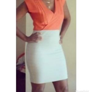 FLASH SALE 3/31-4-1  🧡 Express Bandeau Dress sz XS